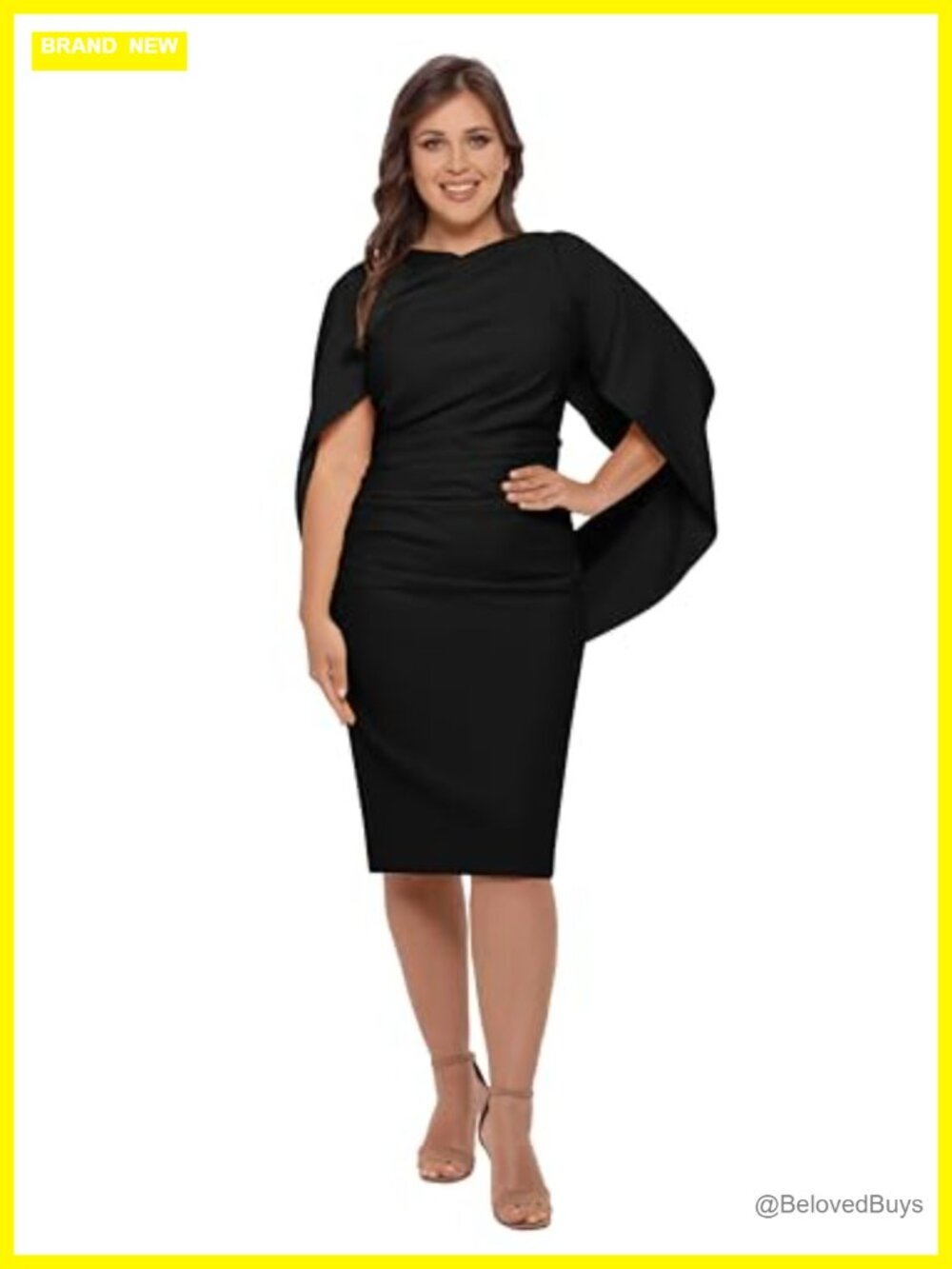 One Shoulder Flower Embellished Floor Length Sheath Dress